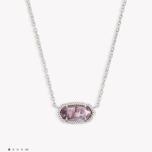 Kendra Scott bundle - Gia silver drop Earrings & silver amythyst